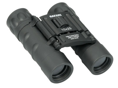 Safari 10x25 Compact Binocular Black